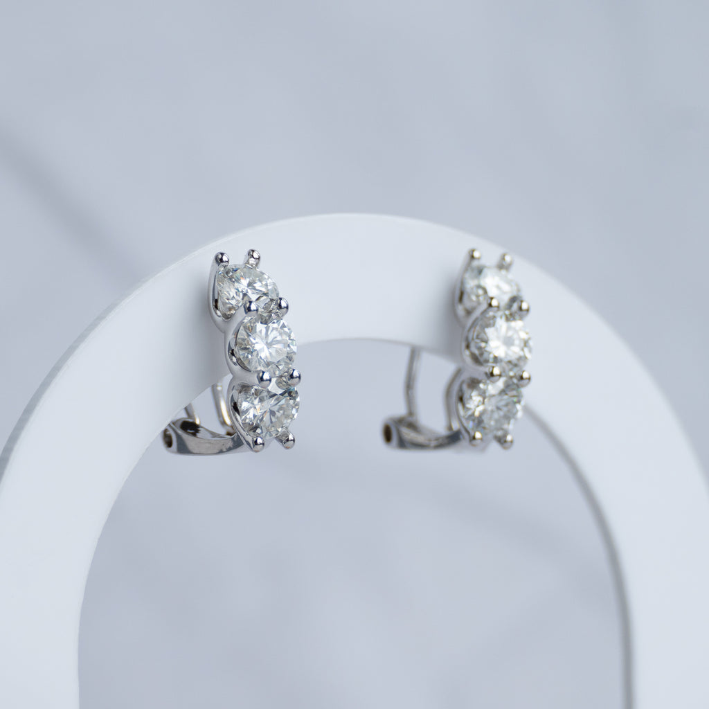5mm Moissanite Tree Statement earrings