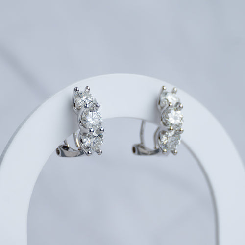 5mm Moissanite Tree Statement earrings - Terciany 