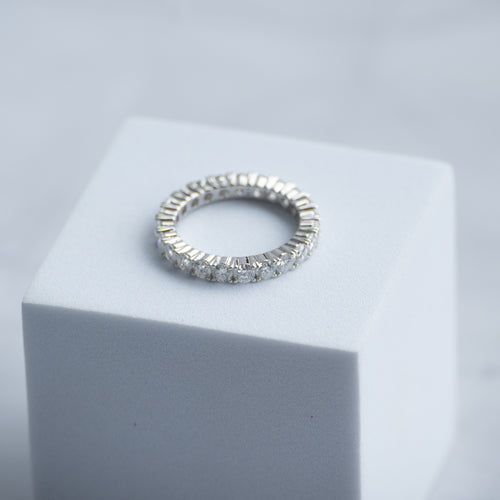2.5 mm Moissanite Full Eternite Ring - Terciany 