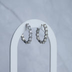 Large Statement Moissanite Huggy earrings - Terciany 