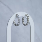 Large Statement Moissanite Huggy earrings - Terciany 