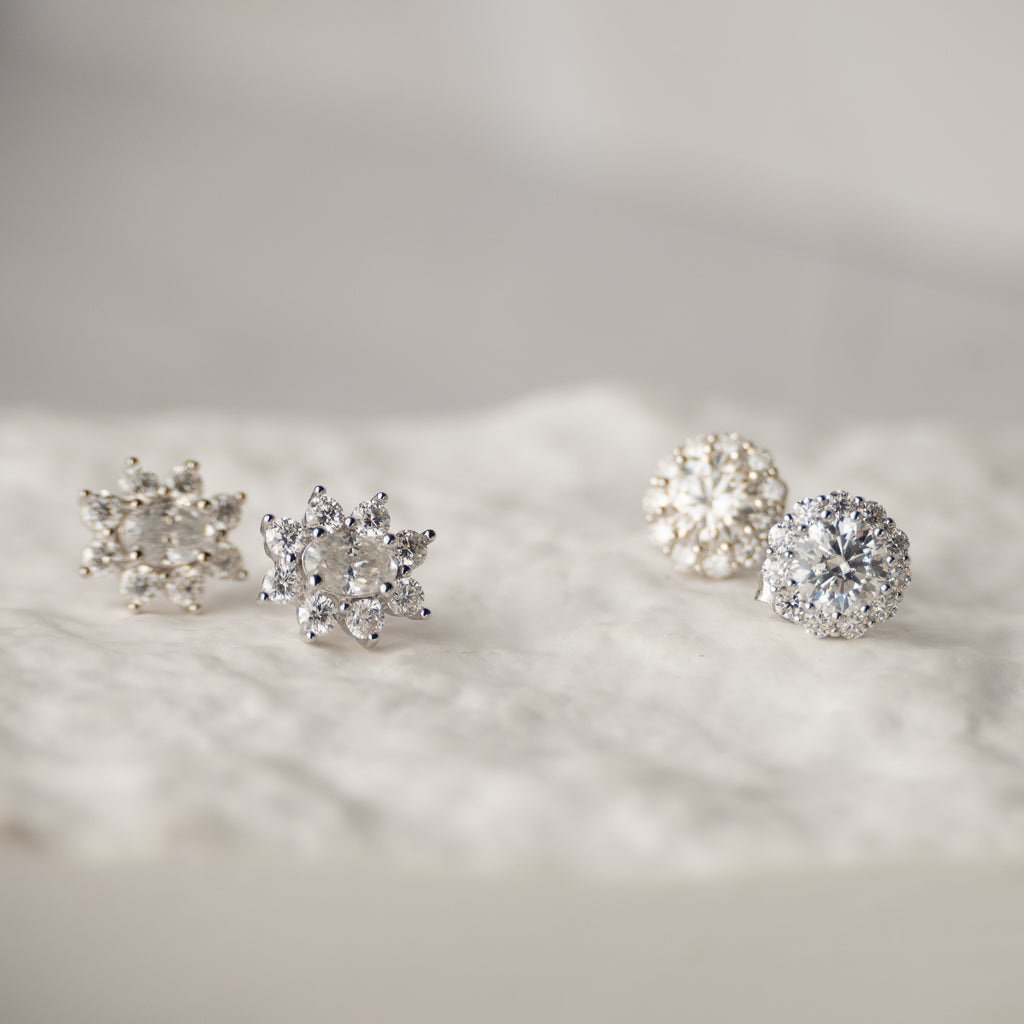 Oval Diana Stud earrings