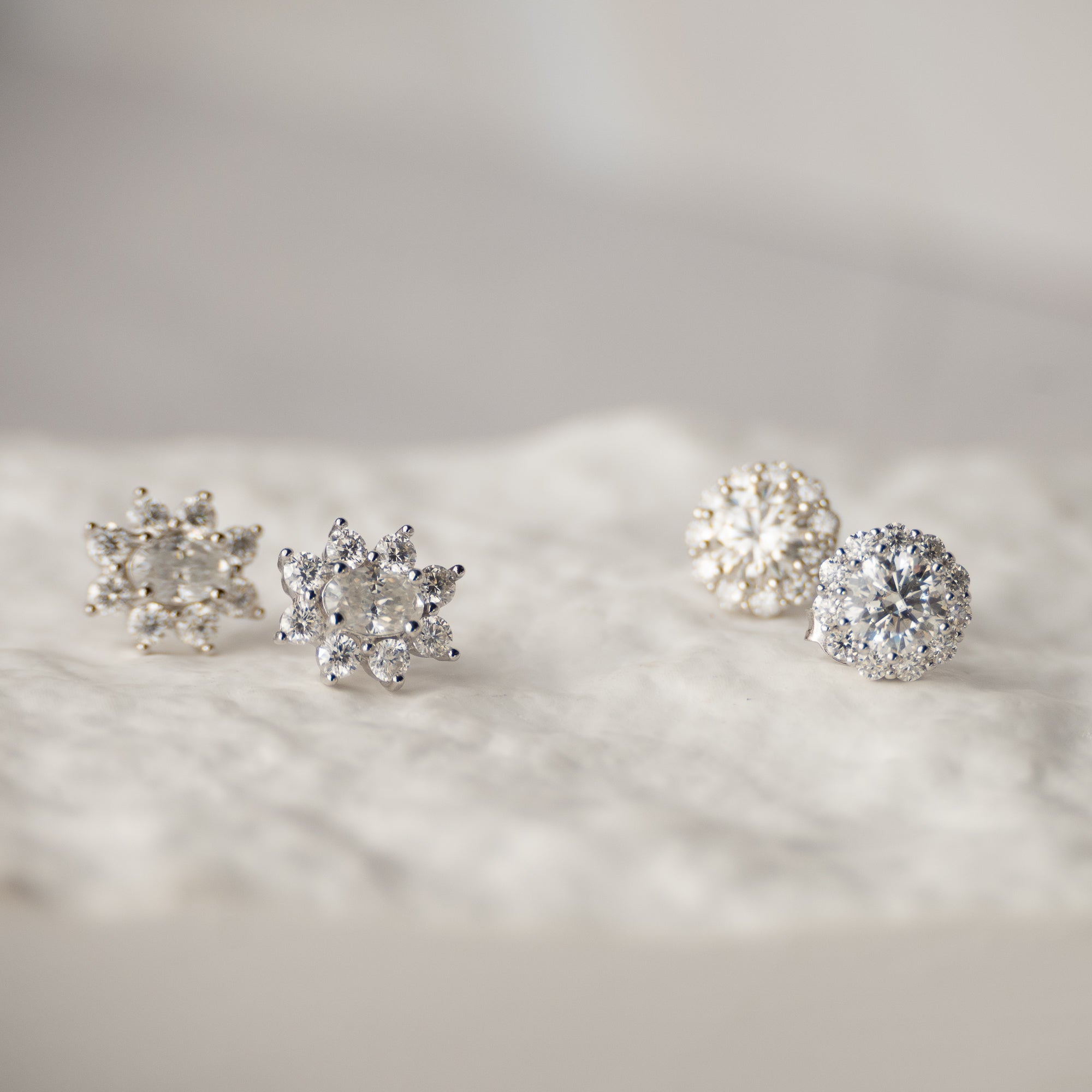 Oval Diana Stud earrings