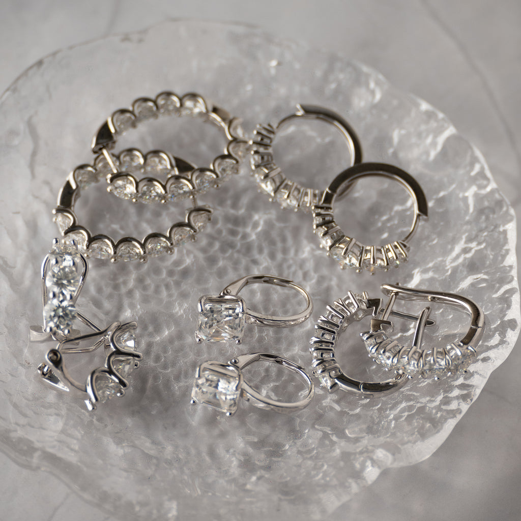 5mm Moissanite Tree Statement earrings