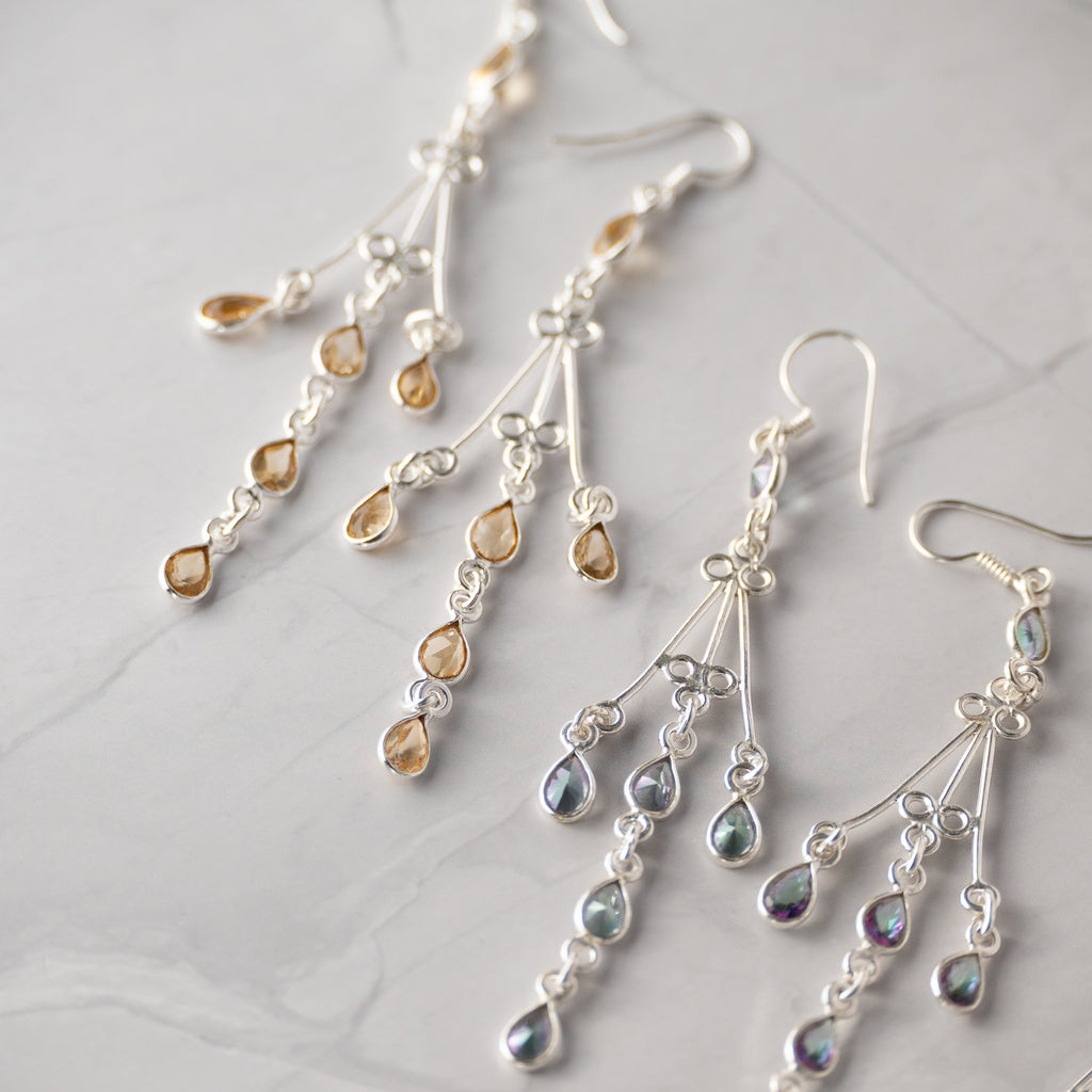Lilly Citrine Statement earrings