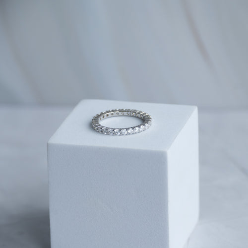 2.5 mm Moissanite Full Eternite Ring - Terciany 