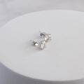 Sterling Silver Classic 4-Prong Moissanite Stud Earrings – 0.6ct, 1ct or 1.6ct