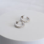 Sterling Silver Moissanite Hoop Earrings – 16mm | 1.56ct