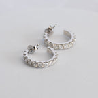 Sterling Silver Moissanite Hoop Earrings – 16mm | 1.56ct