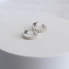Sterling Silver Moissanite Hoop Earrings – 16mm | 1.56ct