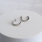 Sterling Silver Moissanite Hoop Earrings – 18mm | 1.56ct