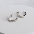 Sterling Silver Moissanite Hoop Earrings – 18mm | 1.56ct
