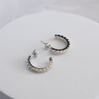 Sterling Silver Moissanite Hoop Earrings – 18mm | 1.56ct