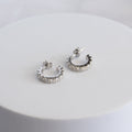 Sterling Silver Moissanite Hoop Earrings – 14mm | 1.32ct