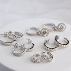 Sterling Silver Moissanite Hoop Earrings – 18mm | 1.56ct