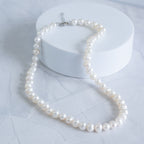 Freshwater Pearl Necklace with Sterling Silver Clasp – 6–7mm | 38–42cm