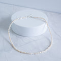 Freshwater Rice Pearl Necklace with Sterling Silver Clasp – 3–4mm | 37–42cm