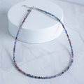 Sapphire Gemstone Necklace with Sterling Silver Clasp – 3–4mm | 40–43cm