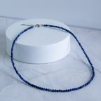 Sodalite Semi-Precious Stone Necklace with Sterling Silver Clasp