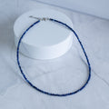 Sodalite Semi-Precious Stone Necklace with Sterling Silver Clasp