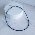Sodalite Semi-Precious Stone Necklace with Sterling Silver Clasp
