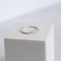 Sterling Silver Moissanite Wishbone Ring – 0.29ct