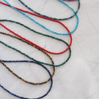 Sodalite Semi-Precious Stone Necklace with Sterling Silver Clasp