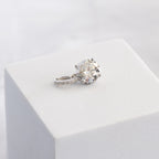 Sterling Silver 3ct Moissanite Solitaire Pendant – 9mm
