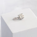 Sterling Silver 3ct Moissanite Solitaire Pendant – 9mm