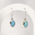 Sterling Silver Opal Drop Earrings – 26mm - Terciany 