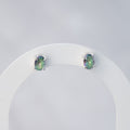Sterling Silver Mystic Topaz Semi-Precious Stone Stud Earrings - Terciany 