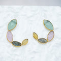 Halfmoon Semi Precious Hoops - Terciany 