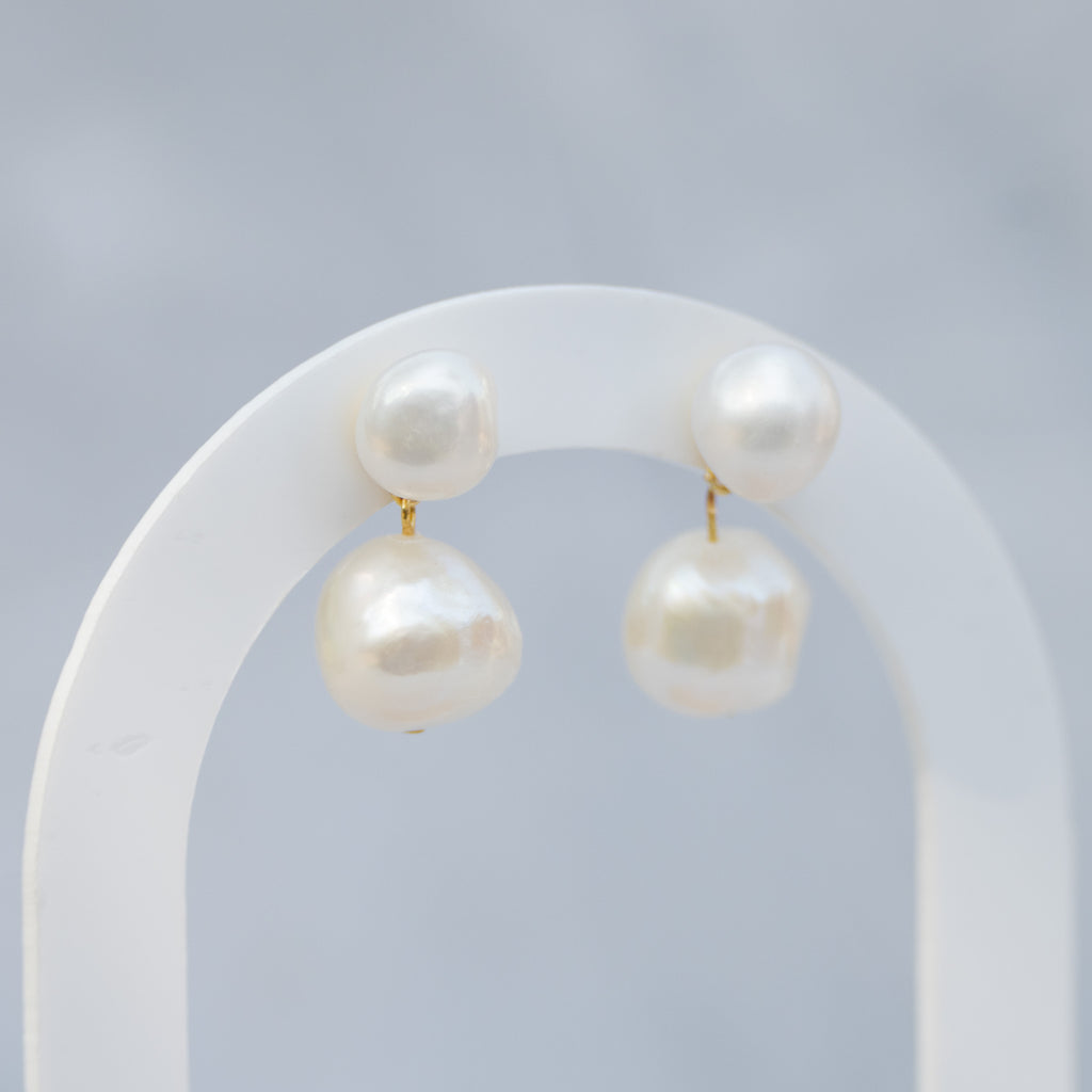 25mm Pearl drop earrings - Terciany 