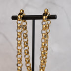 Gold Boucher Bracelet & Necklace Set - Terciany 