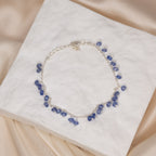 Tanzanite dangly bead bracelet - Terciany 