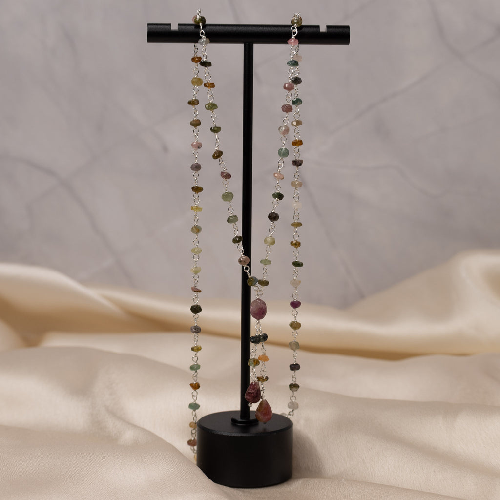 Semi Preciouse nugget necklace