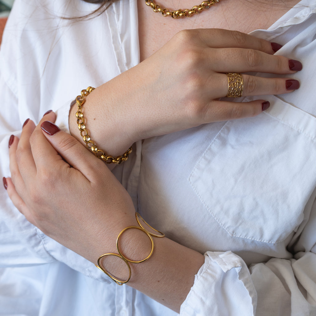 19 cm Gold Boucher Bracelet