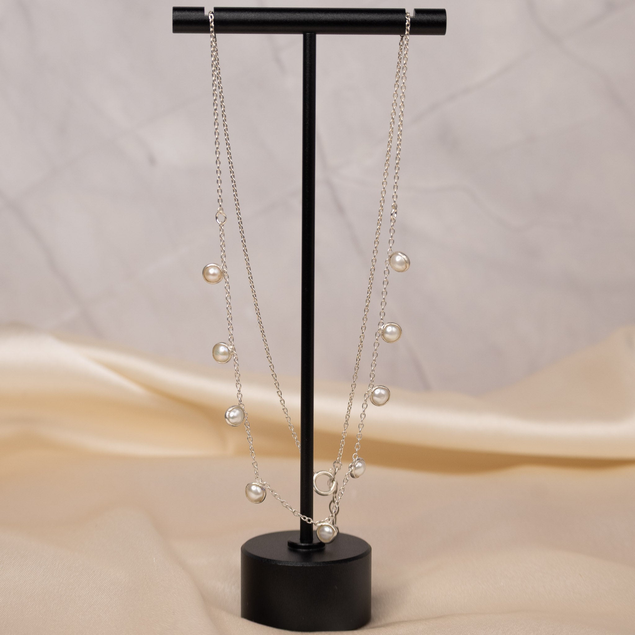 Freshwater pearl drop necklace