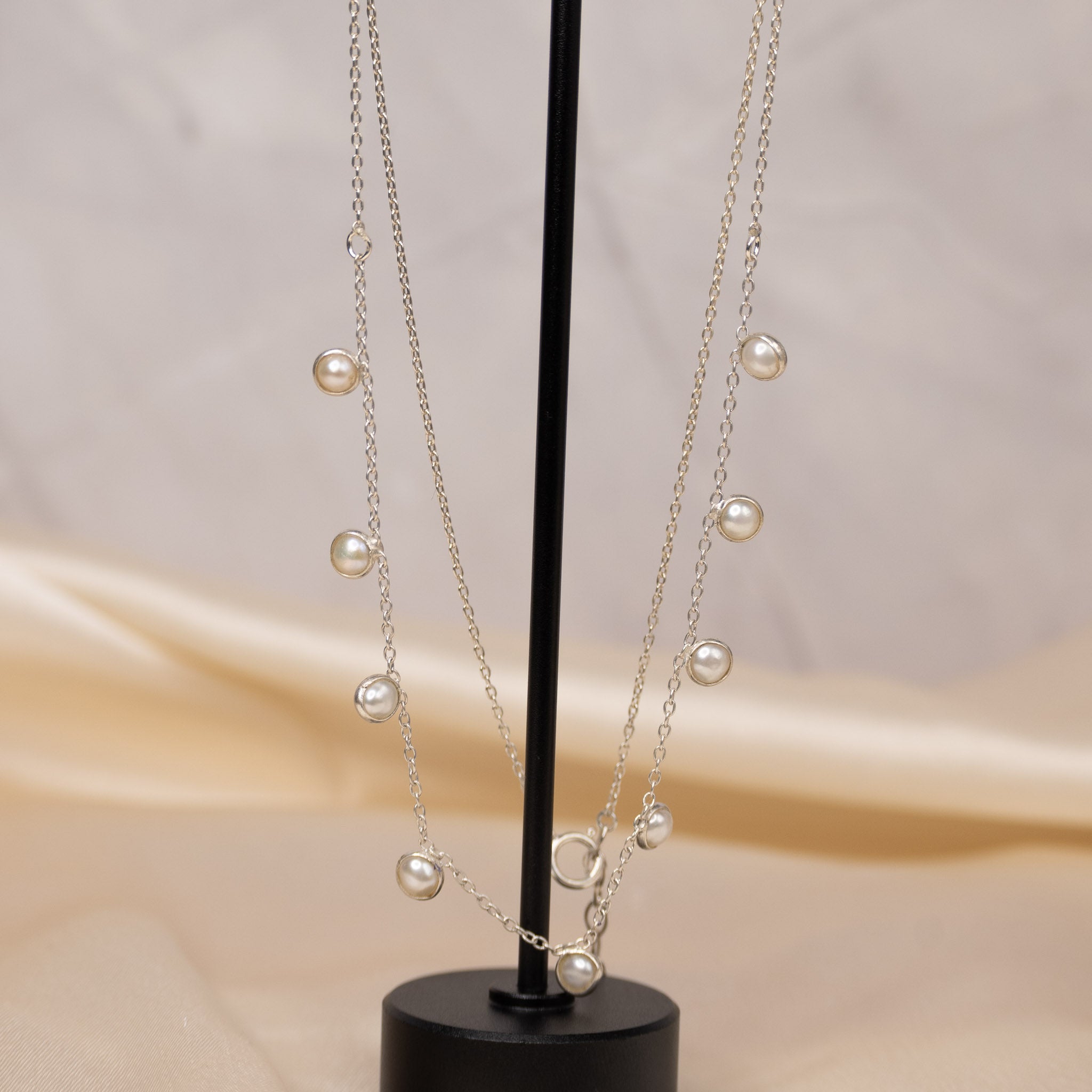 Freshwater pearl drop necklace