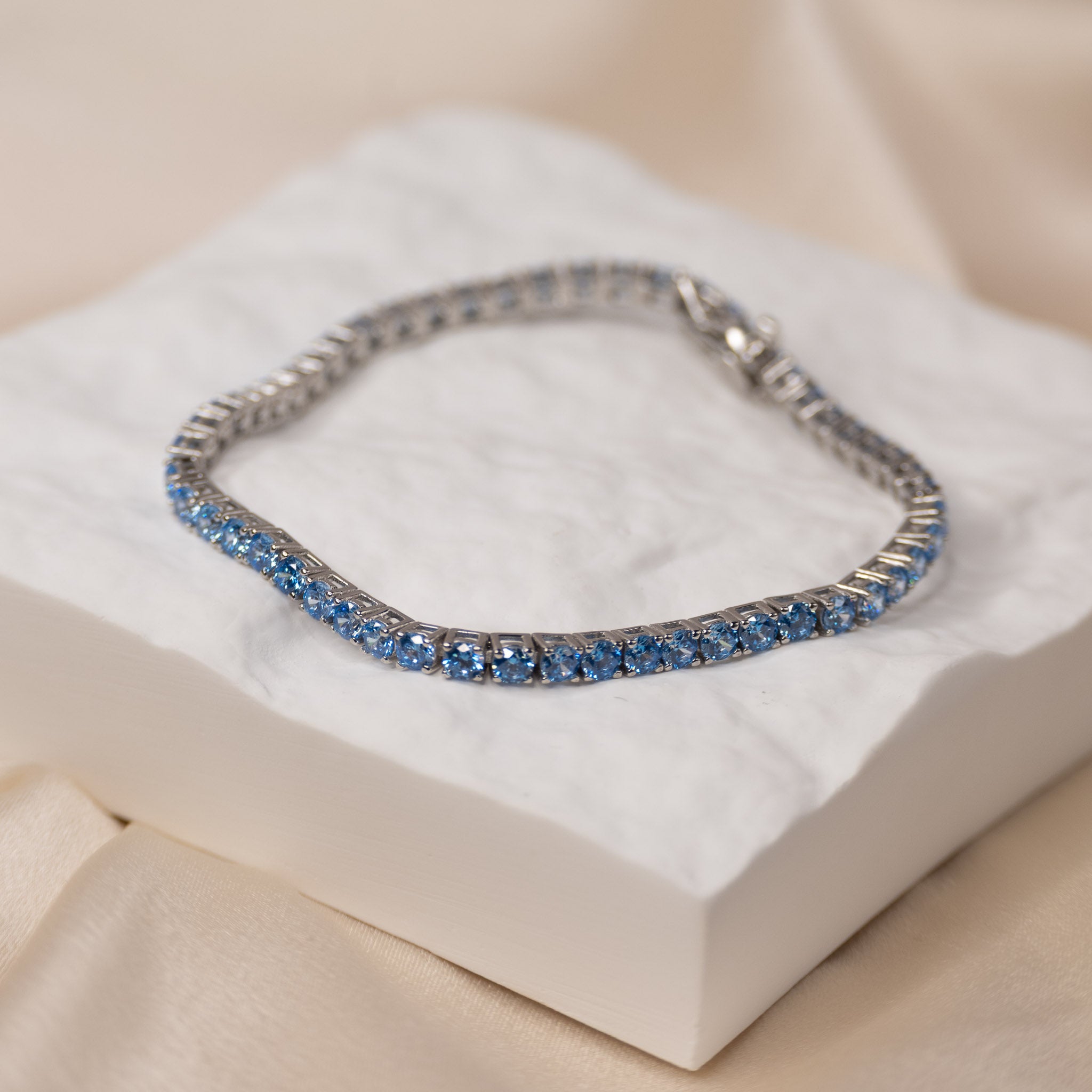 Light blue Tennis Bracelet