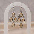 Citrine Chandelier drop earrings - Terciany 