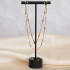 Gold Ball Chain Necklace - Terciany 