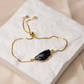 Gold Adjustable Freshwater pearl bracelet - Terciany 