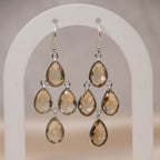 Citrine Chandelier drop earrings - Terciany 