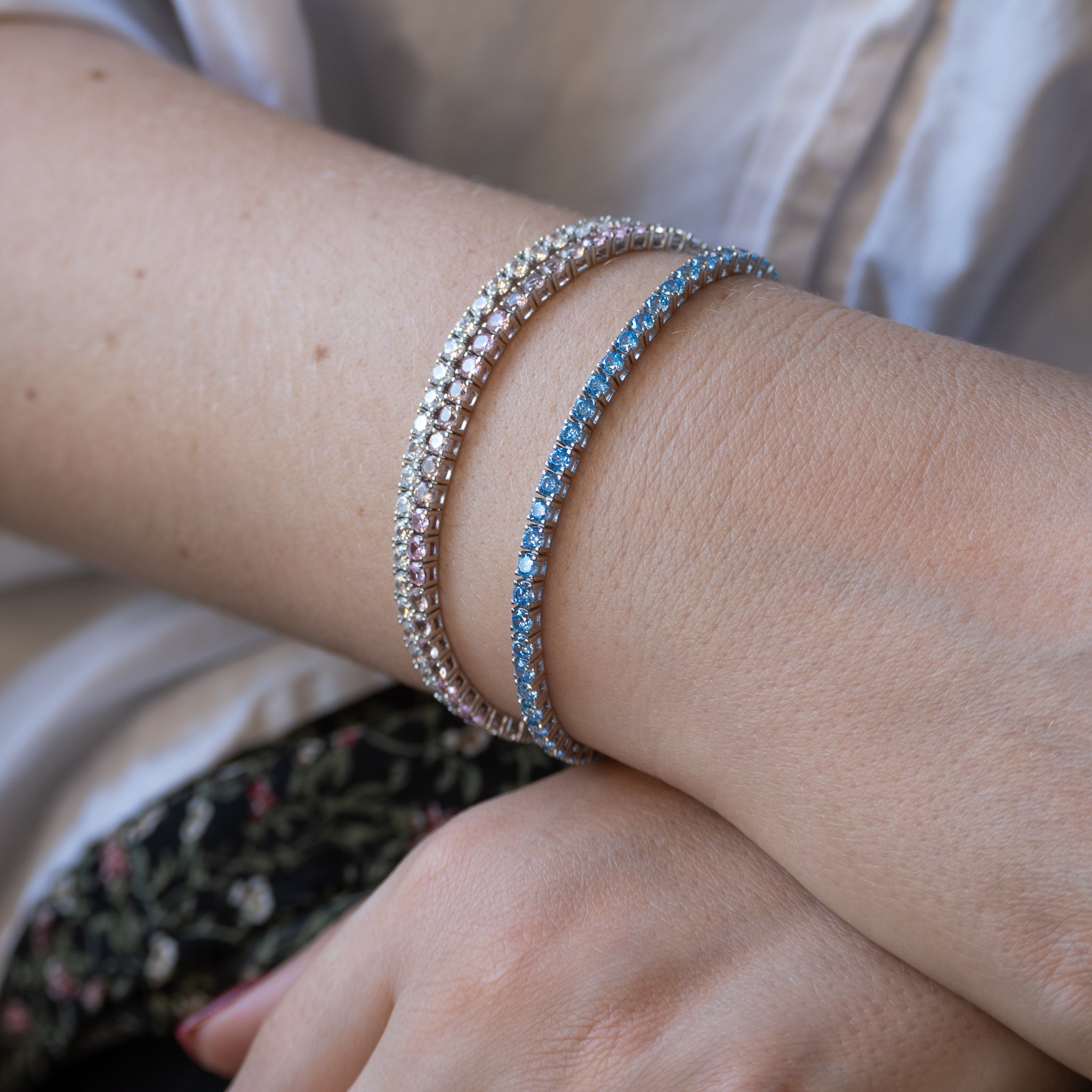 Light blue Tennis Bracelet