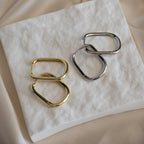 Large Paperclip Huggy earrings - Terciany 