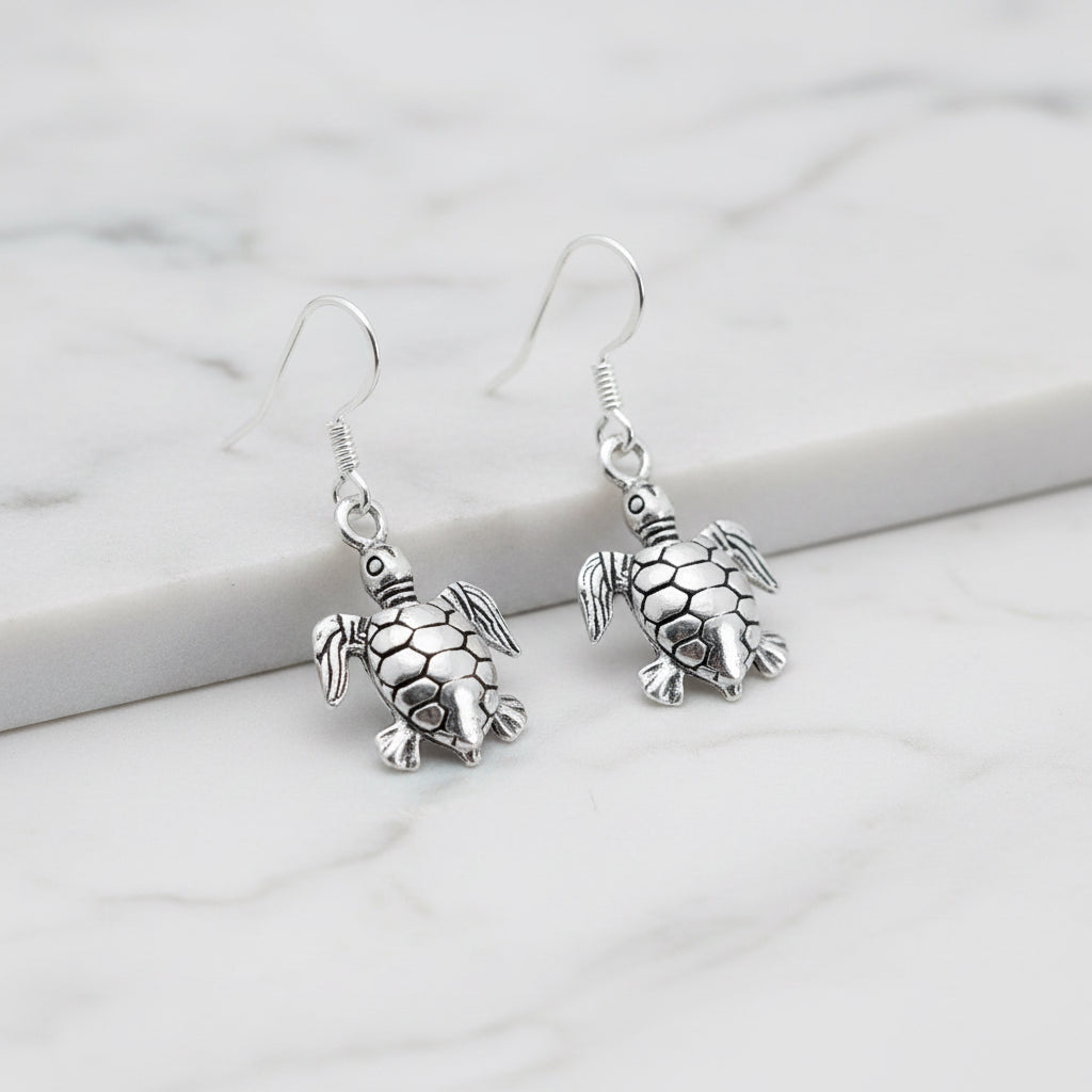 Tortoise Drop Earrings - Terciany 