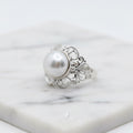 Awesome Detailed Filigree Ring With 12 mm Freshwater Pearl - Terciany 