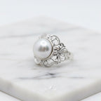 Awesome Detailed Filigree Ring With 12 mm Freshwater Pearl - Terciany 