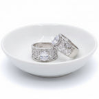 Stunning Lace Filigree Ring With Lots Of Cubic Zirconia - Terciany 